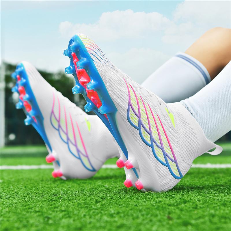 Unisex Football Shoes Men's Long Nail Training Sneakers Children Football Boots Youth Football Boots Soccer Shoes for Kids