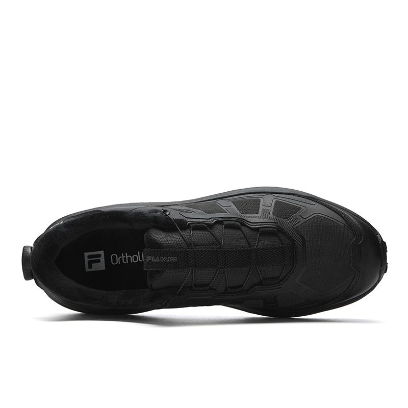 FILA BOA EXPLORER 3 Cushioning Abrasion Resistant Coverage Lightweight Thermal Low top Outdoor Shoes Men's Black A12M611225FBK