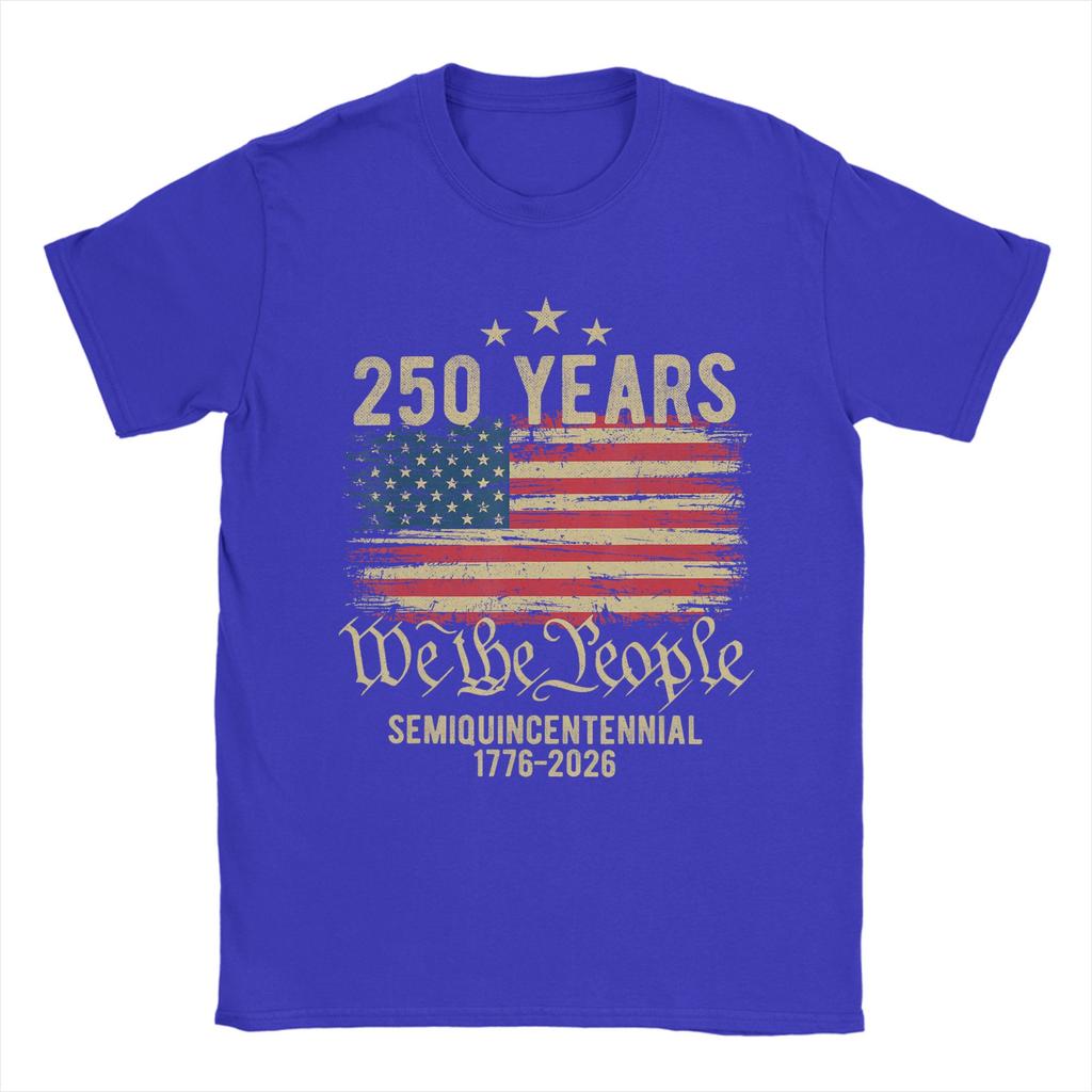 Years American Flag Th Anniversary USA TShirt Beach  100 Cotton TShirts For Unisex Harajuku Design Tshirt Short Sleeve Clothes
