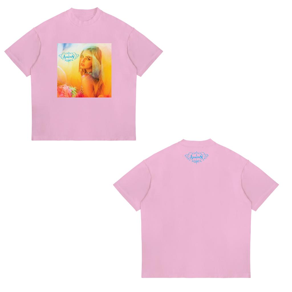 Addison Rae Copertina Album Ritratto Grafica T-shirt Unisex Unisex Musica Pop Streetwear Casual Manica Corta Cotone Top Oversize