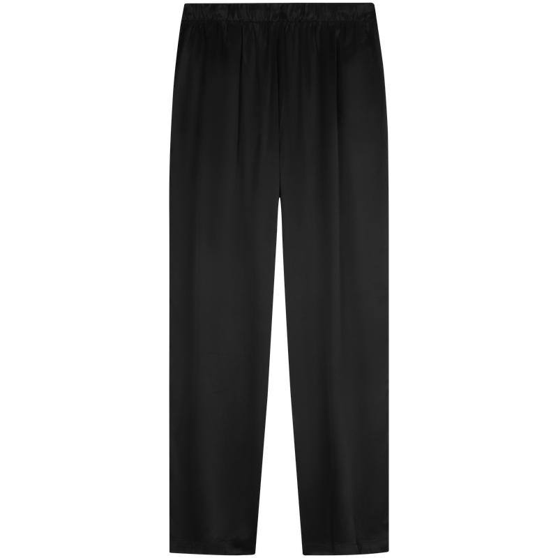 Calvin Klein Comfortable Smooth Silk Elastic Waist Casual Simple Home Sleep Pants Men bottoms Space-Black NM2740