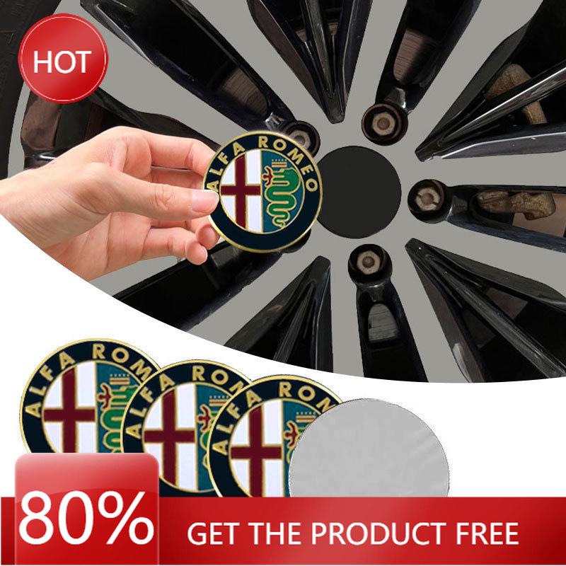 Hub Caps 56mm Wheel Covers Hub Cap Paster Car Protection Emblem Stickers For Alfa Romeo Giulietta 159 Mito Giulia Stelvio 147 Ac XGHIJ1