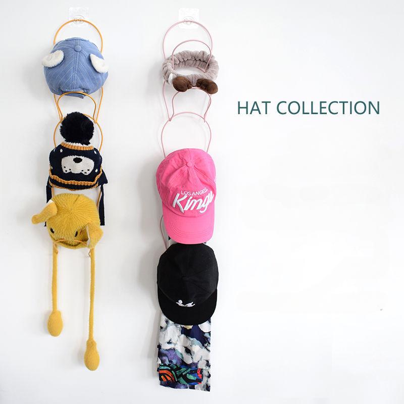 5Pcs Hat Hanging Storage Rack Hanging Rack Hook Behind The Storage Door Home Wall Hanging Rack Hat Rack Door Back Bracket