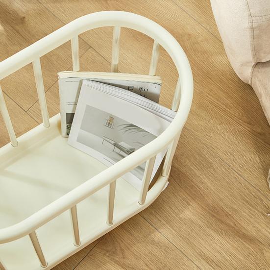 Dirty Clothes Basket with Wheels Large Capacity Moisture-Proof Versatile Slim Clothes Hamper Organizer with Sturdy Metal Frame