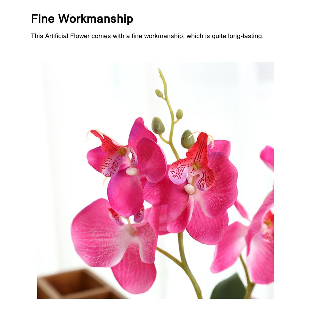 Umělá orchidej, umělá květina, zahradní dekorace, elegantní prostorově úsporná kuchyňská svatební dekorace, domácí samolepky, květiny