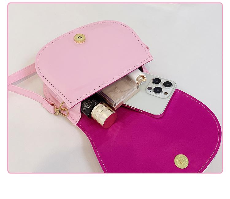 Princess-Style Cartoon Crossbody Bag - Cute Handheld Shoulder Purse for Girls