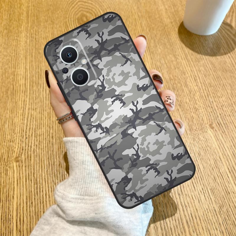 Armee Tarnmuster Tarnung Hülle Für OPPO Reno 7 8 Lite 14 F 13F 12F 11F 13 12 11 10 Pro OPPO Find X9 X8 X6 X5 Pro Hülle
