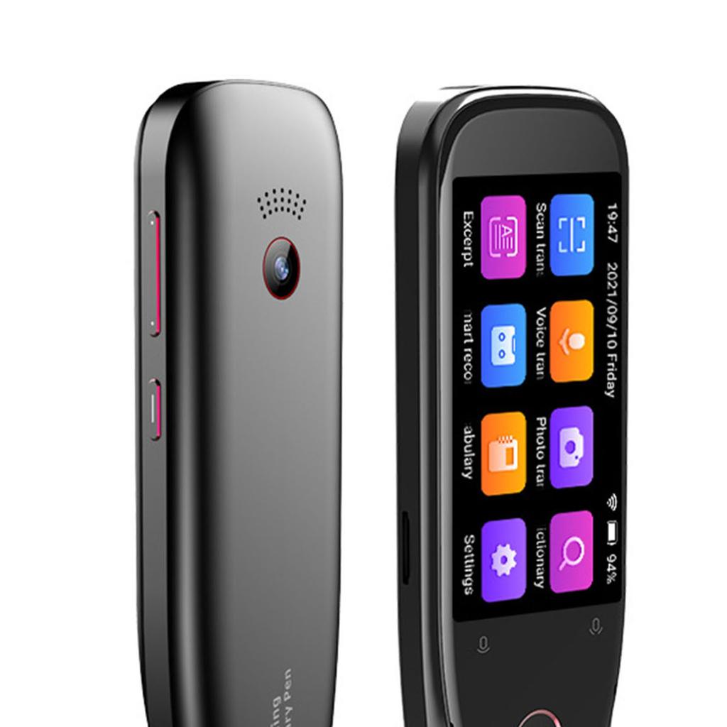 Scan Translation Pen High Accuracy Support 112 Languages Portable Language Translator Pen for Study Work Life Black