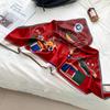 Cashew flower silk scarf new trend bag headscarf headband neck protector scarf scarf small shawl triangle scarf fart curtain