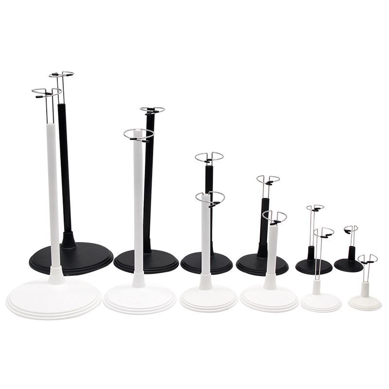 4pcs Creative Doll Stand Storage Rack Adjustable Height Display Holder with Metal Clamps Dolls Figurines Collectibles Toy Stand