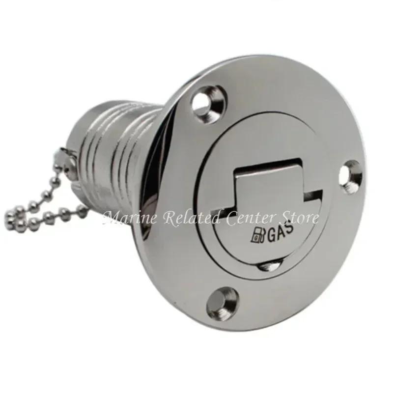 45/90 Degree Stainless Steel 316 Deck Filler Cap GAS DIESEL FUEL WASTE WATER 50mm(2inch) Marine Boat Yacht Hardware Deck Filler