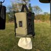 Multifunctional Outdoor Tissue Storage Bag with Light Pole Hanging Feature