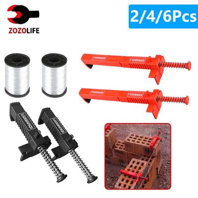 2-6 stuks Metseldraad Ladebekleding Metselwerk Muurbouwer Bouwdraad Frame Baksteen Lijnloper Waterpas Constructiegereedschap
