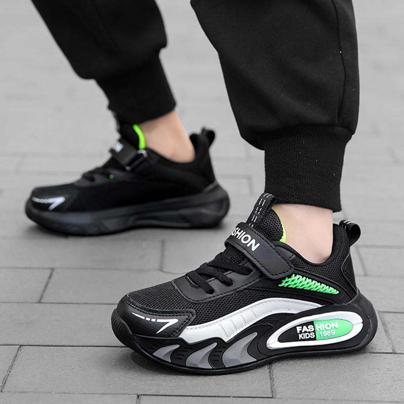 Children's Sneakers for Boys Breathable Mesh Running Sports Shoes Lightweight Students Kids Casual Walking Shoes Non-Slip