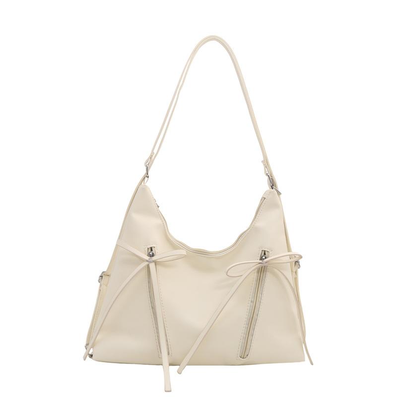 

Silver bag women s 2025 new backpack niche ballet style shoulder bag large capacity commuter multi-purpose backpack белый