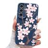 Hand-drawn Style Sakura Case For Samsung Galaxy A57 A37 A17 A56 A36 A26 A16 A55 A35 A25 A15 A54 5G S21 FE S22 S23 S24 Plus S25 Edge S26 Ultra
