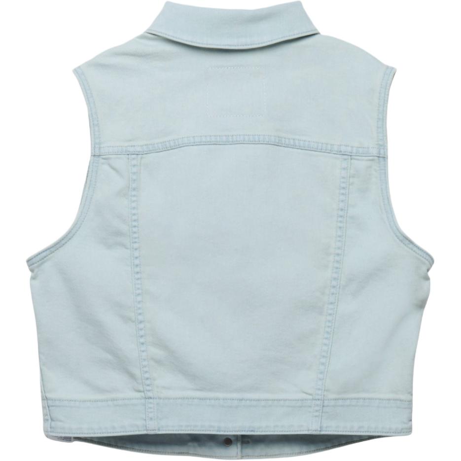 Levis Comfortable Button-Down Denim Vest Women Vests 003XP-0000
