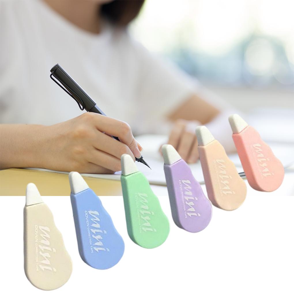 6pcs Correction Tapes School Students Correction Tapes Portable Study Stati