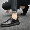 Fashion Italian  Genuine Leather Casual Shoes Men's Oxford Shoes Jogging Shoes Men's Dress Shoes Warm Cotton Shoes With/No Fur