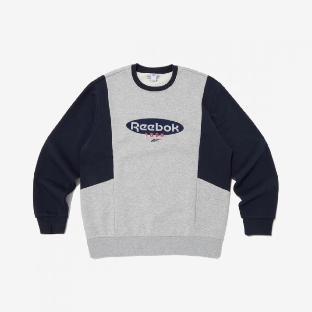 

Reebok Heritage Color Block Sweatshirt Melange Grey Navy Rets5fm42g2 Grey/S