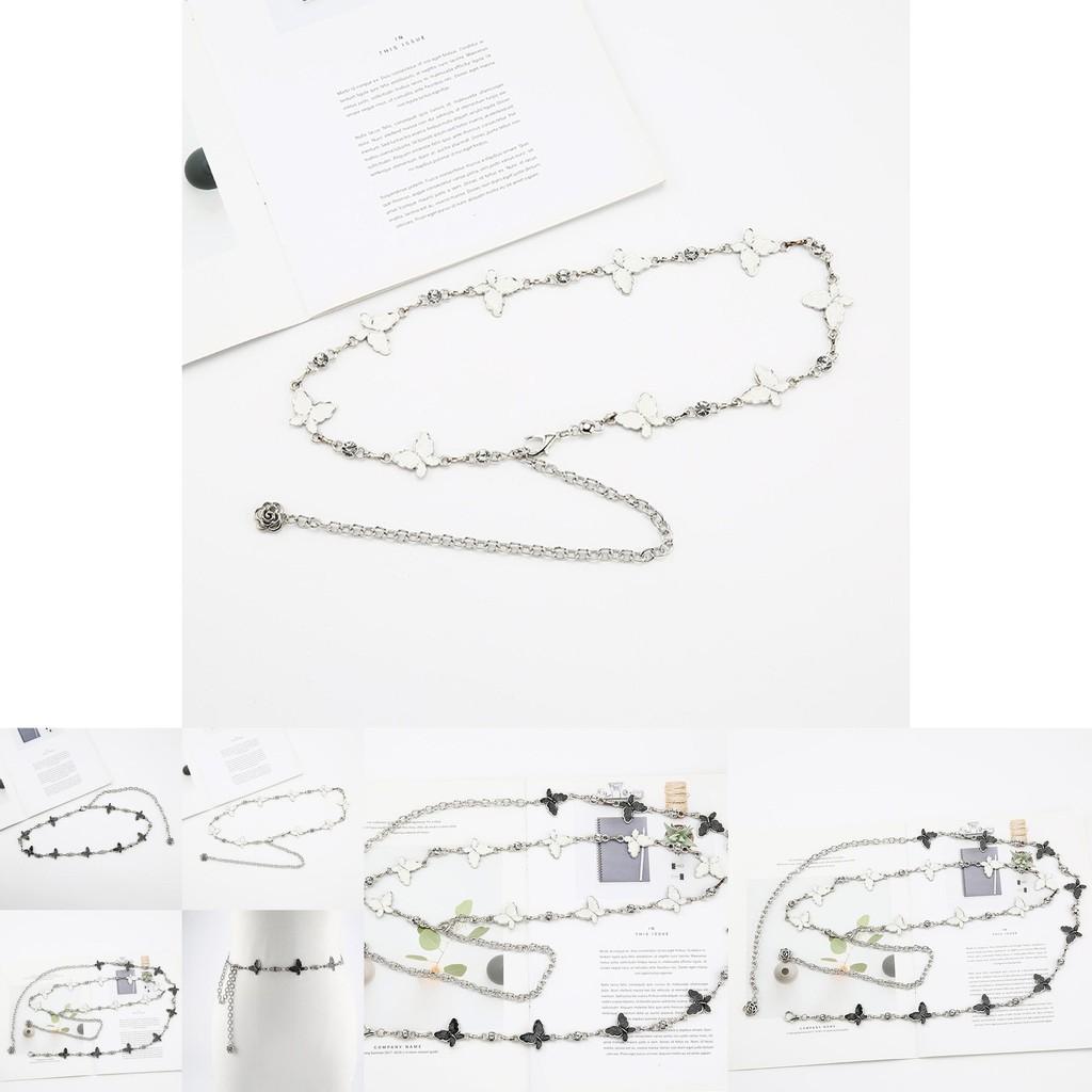 Fashion Metal Butterfly Design Women Waist Chain For Spring And Summer Outfits