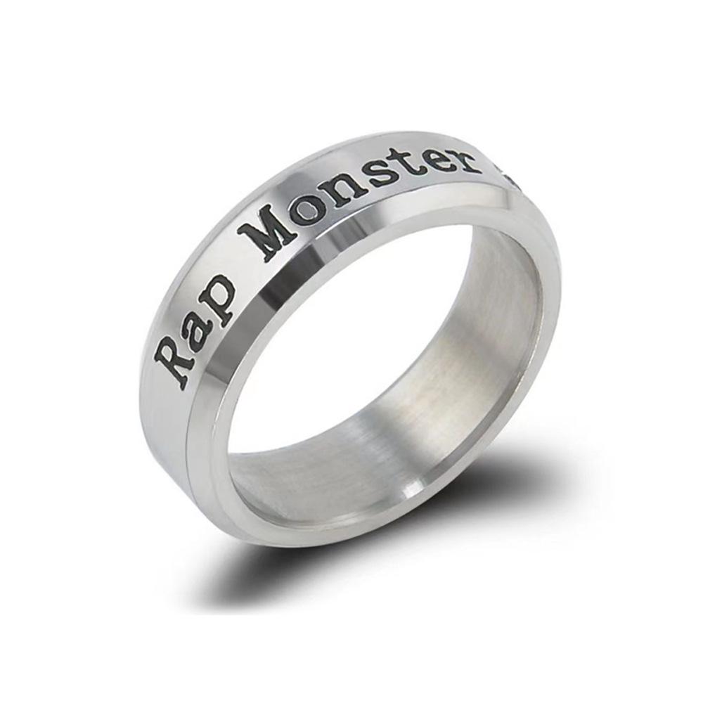 BTS Same Style Birthday Name Rings - Min Yoongi, Park Jimin, Kim Taehyung, Jung Hoseok, Jeon Jungkook