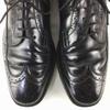 USED/80s-90s Vintage Made in USA Full Brogue Long Wingtip Shoes Black size 10.5D/B 28.0-28.5 Men's