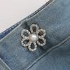 Reusable Detachable Waistband Flower Buttons Tool Jeans Waist Buckle Adjustment Button For Pants Jeans Waist Clip
