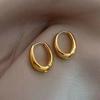 Chic American European Style Oval Earrings For Women Gold Plated Alloy Fashion Statement