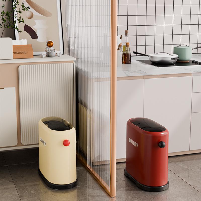 New Dopamine Press-Type Multifunctional Trash Can for Bathroom and Living Room