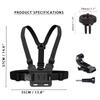 Für GoPro Hero Verstellbare Brusthalterung Gurt Brustgurt für Insta360 One X3 DJI Osmo Pocket 3 Actionkamera Zubehör