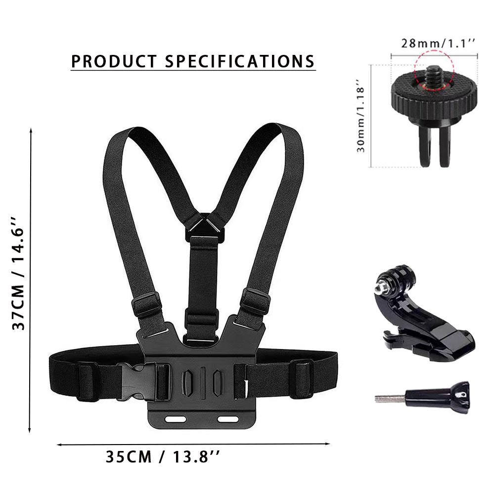 Für GoPro Hero Verstellbare Brusthalterung Gurt Brustgurt für Insta360 One X3 DJI Osmo Pocket 3 Actionkamera Zubehör