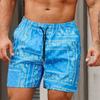 Pantaloncini da Spiaggia Estivi da Uomo Leggeri Traspiranti Stampati in 3D Costumi da Bagno Casual Estivi per Attività all'Aperto