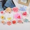50/100Pcs Silk Faux Flower Heads Multicolor Fake Peony Daisy Rose Flowers  Garland Gifts Ornament