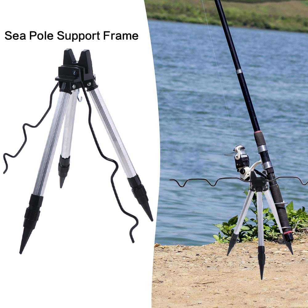 Telescopic Fishing Rod Bracket Rest Base Fishing Tripod Stand  Fishing Accessories