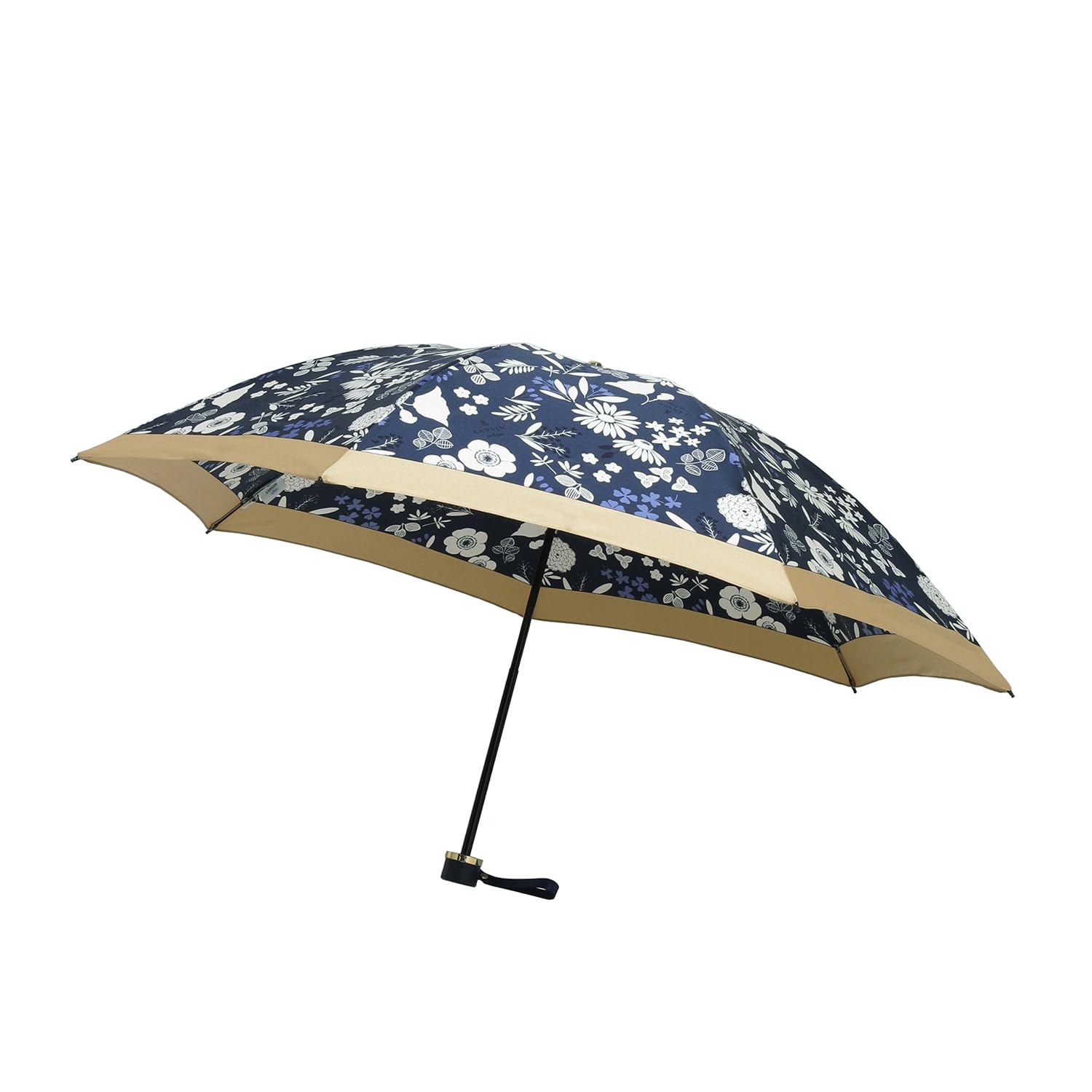 

Moonbat en Складной зонт для бренда Цветочный для поездок на работу и учебу [Lanvin Bleu] Женский, Имя, Прочный, Стильный, Сатин, Принт, 21-084-11214-02, синий