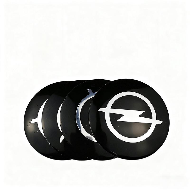 4Pcs 56mm Car Wheel Hub Center Stickers Decals  For Opel Corsa C D E F A B Gsi 1.6T OPC Line Turbo Cors Insignia Wheels Emblem
