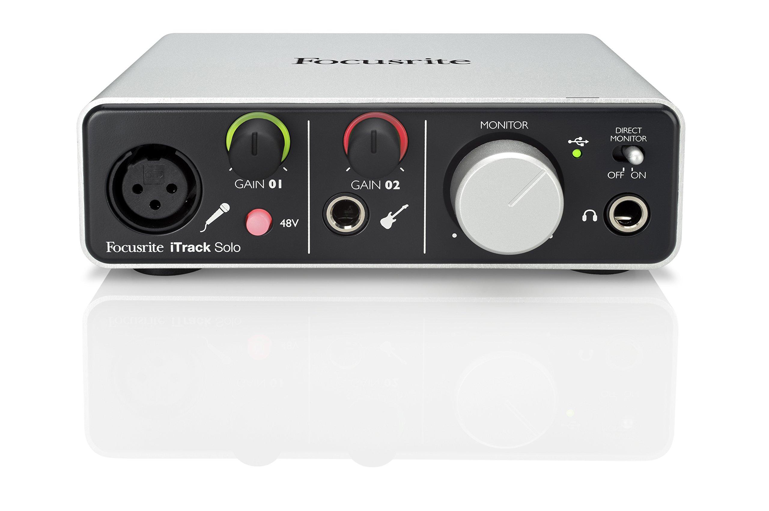 

Focusrite iTrack Solo iPadMacPC USB Audio Interface