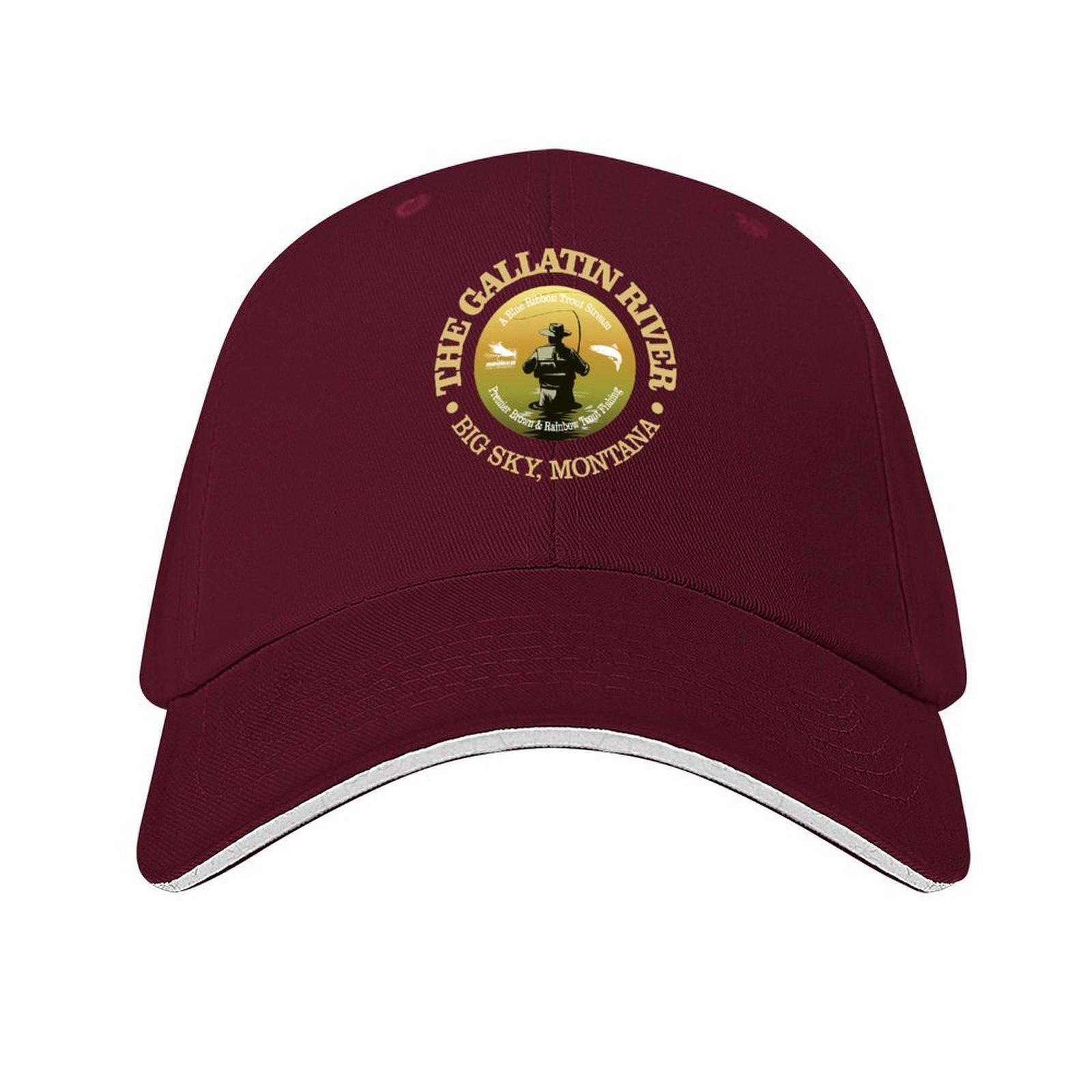 

Gallatin River Fly Fishing FSH Baseball Cap black Funny hats Streetwear Icon GirlS Hats Mens