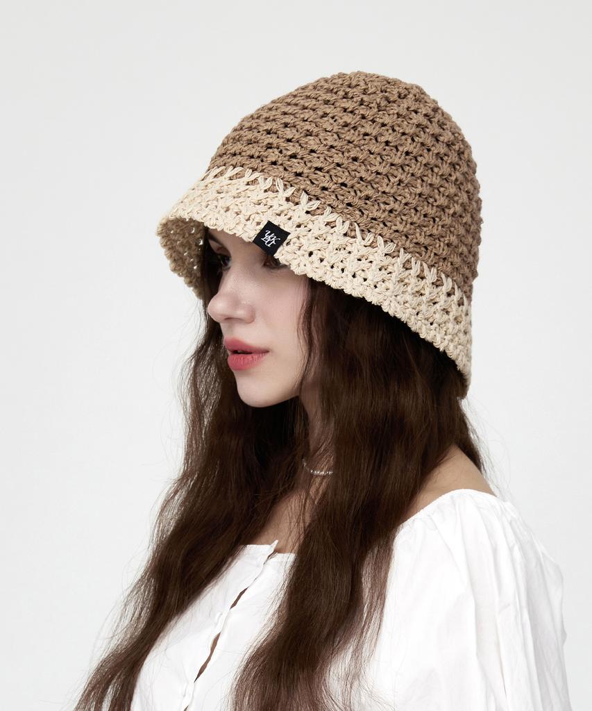ULUK Lollipop Two-Tone Bucket Hat_Beige