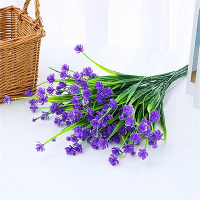 Outdoor Artificial Flowers UV Resistant Fake Plants, Faux Plastic Flower For Indoor Outside Hanging Plants Garden Porch Window Home Wedding Decor