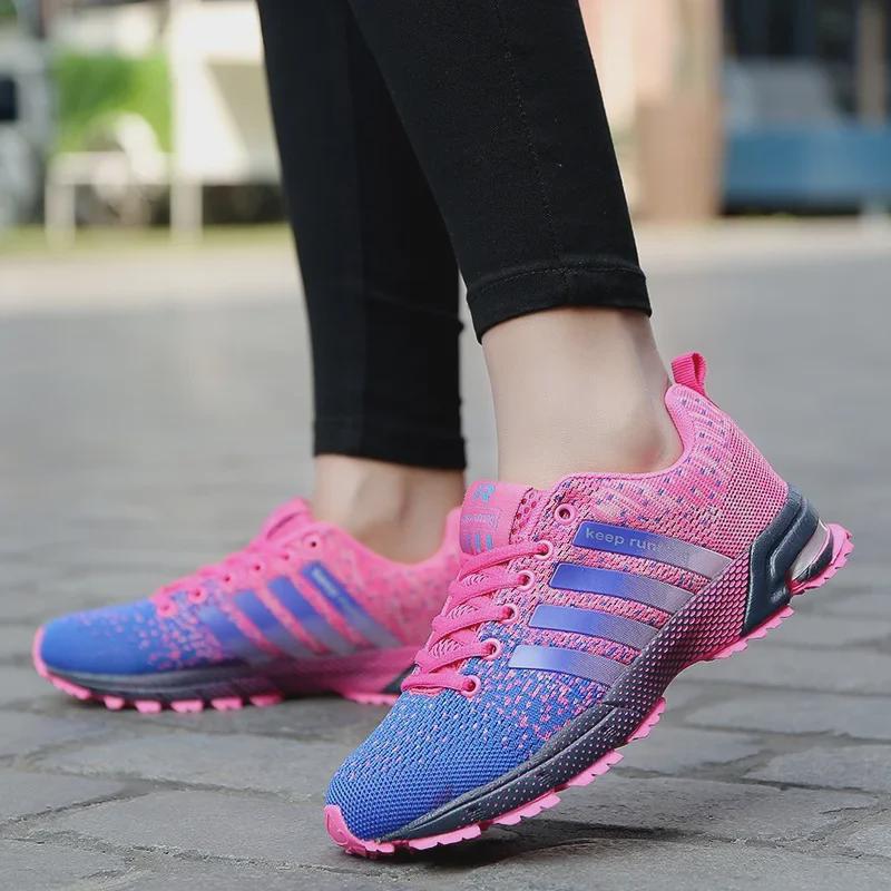 Men's Large Size Casual Sports Shoes - Breathable Fly Woven Popcorn Sneakers