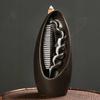 Waterfall Moon Incense Burner Skull Backflow Incense Burner Halloween Home Decor Home Aromatherapy (Without Incense)