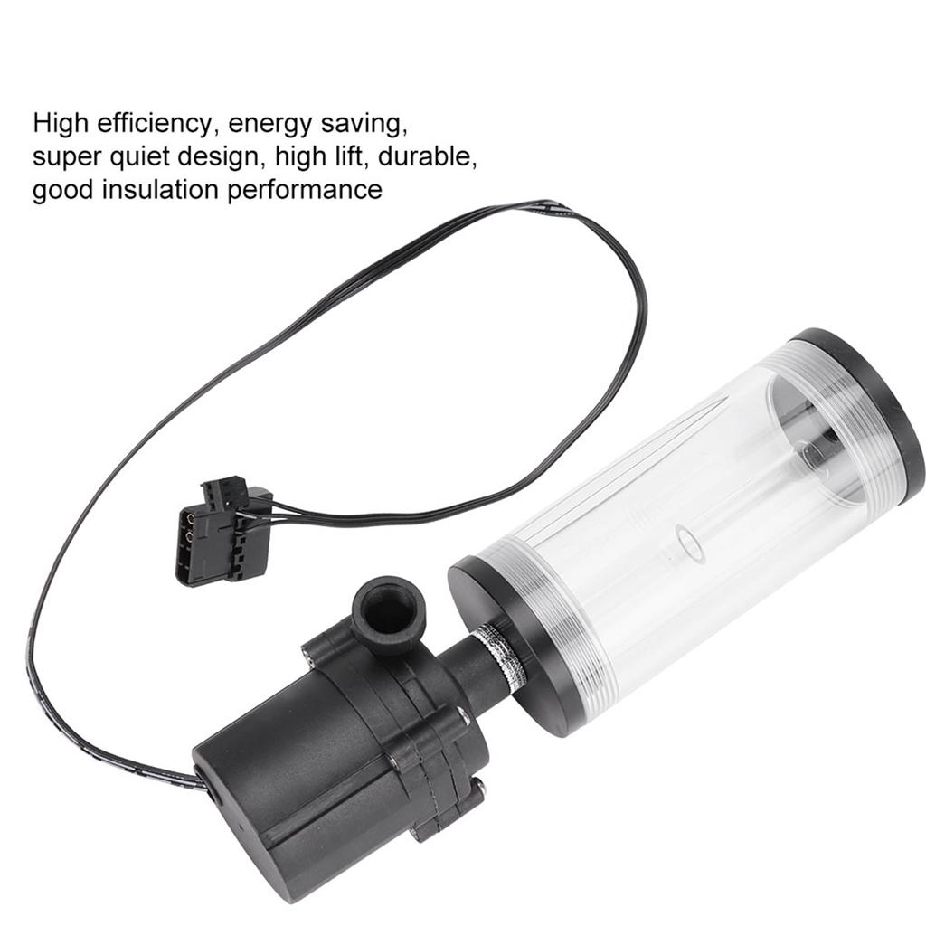 CPU Cooling Cylinder Pump System Leakproof Insulating Water Cooling Tank for Computer PC