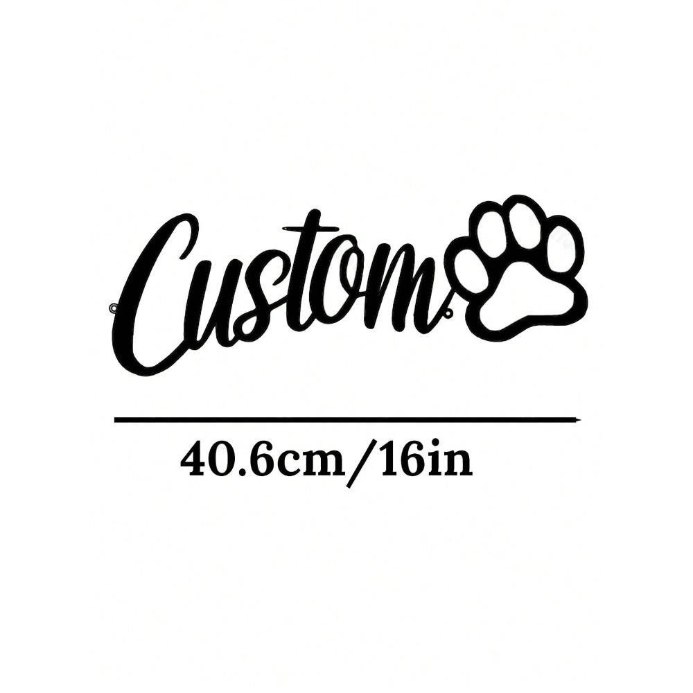 Handmade Custom Dog Name Tag 4 Size Options Pet Memorial Gift Dog House Kennel Sign Easy Install