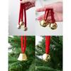 1 Set Glockenanhänger Weihnachten Eisen Glocken Ornamente Set mit 6 Rot Hängende Dekoration Vielseitige Festliche Glocke Weihnachtsdeko