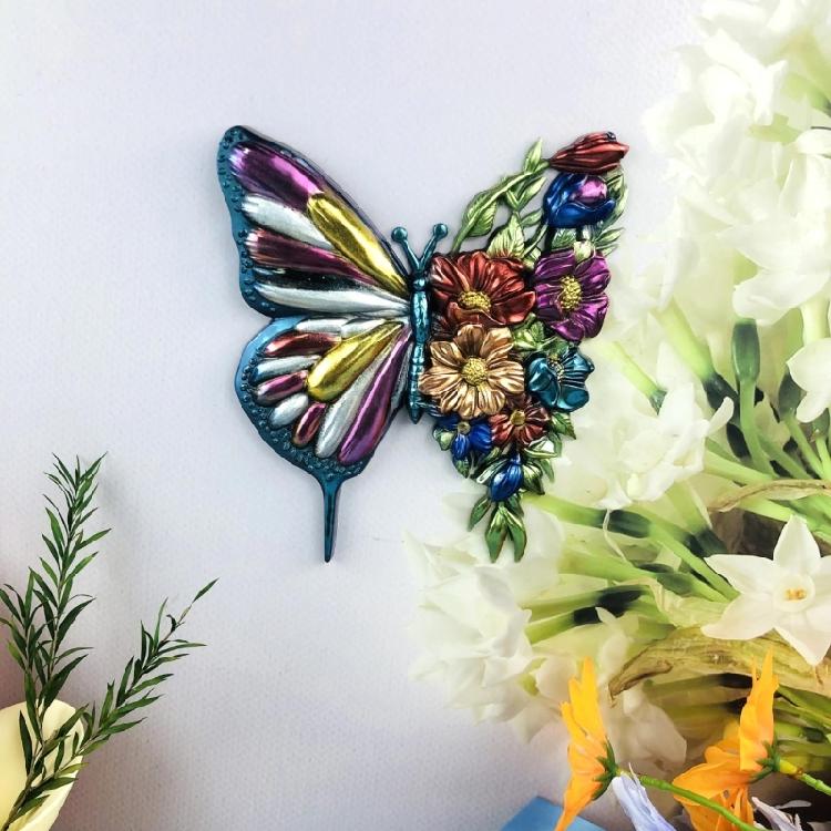 Resin Wall Ornament Mold Unique Butterfly Wall Decoration Silicone Mold Decors