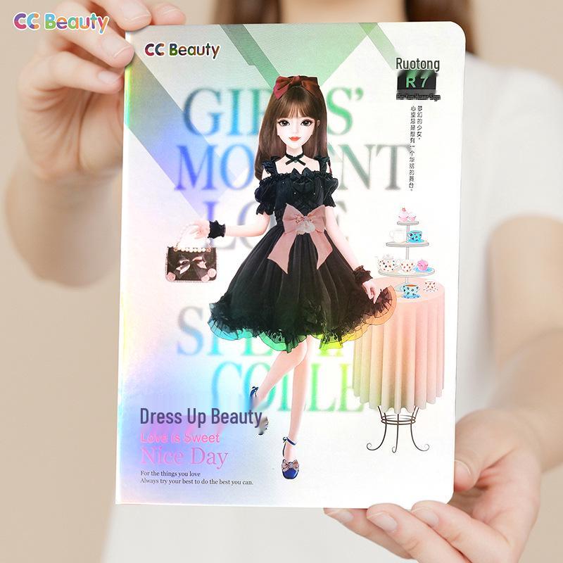 Magnetic Dress-Up Puzzle Book for Girls: Sticker Toy and Fashion Doll for Ages 4-6