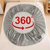 2025 Solid Color Bed Fitted Sheet Waterproof Bedcover Bed Sheet 1pc Mattress Cover Soft Comfortable Fitted Sheet Washable Durable Mattress Protector