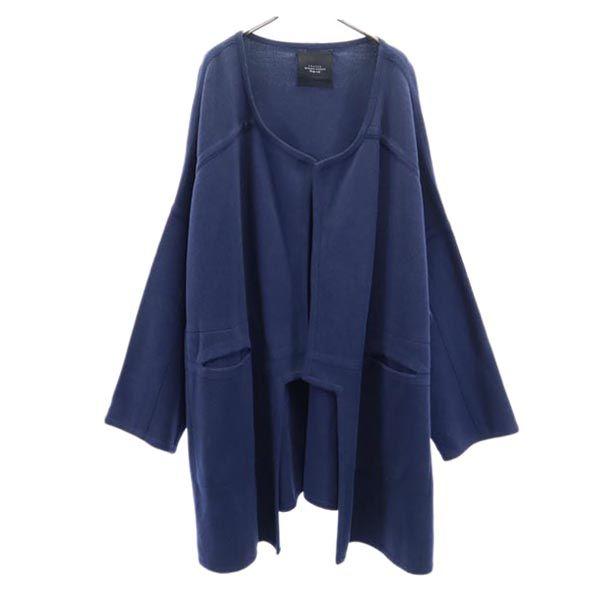 

НЕИСПОЛЬЗОВАННЫЙ Кардиган длинный с длинным рукавом 3 темно-синий мужской б/у